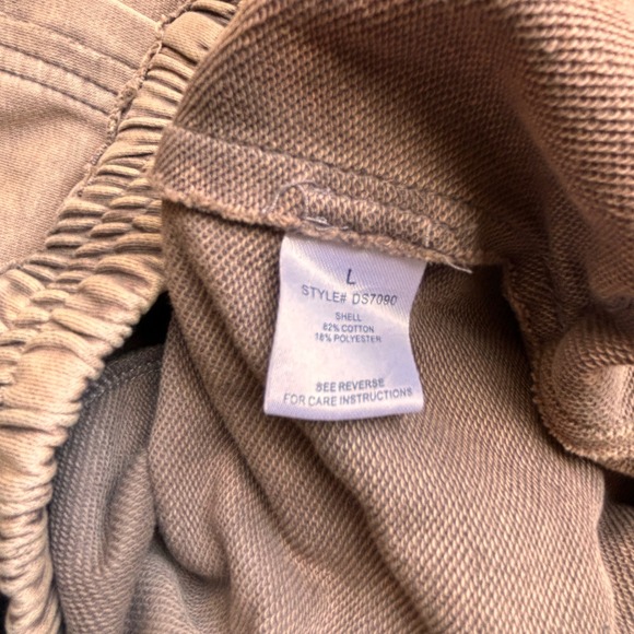 Oli & Hali Mineral Wash Wide Leg Lace Crochet Boho Pants Tan DS7090 L - Picture 8 of 10